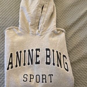 Anine Bing Sport Light Gray Hoodie Medium